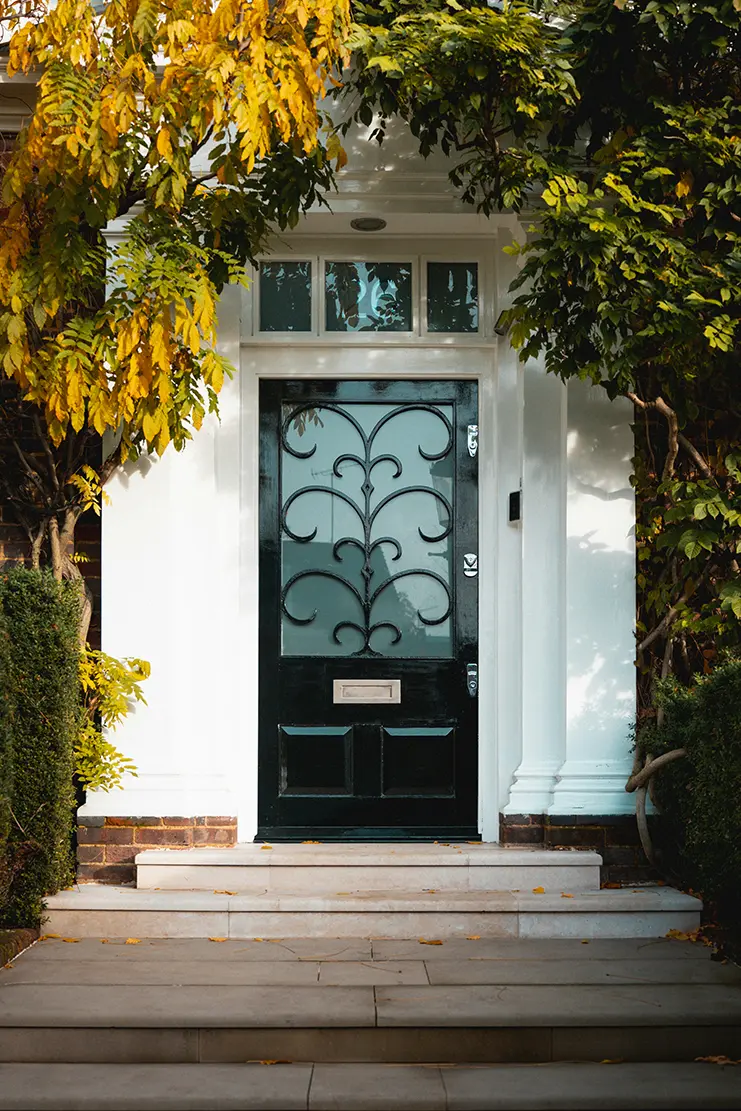 Impressive front door of residential property