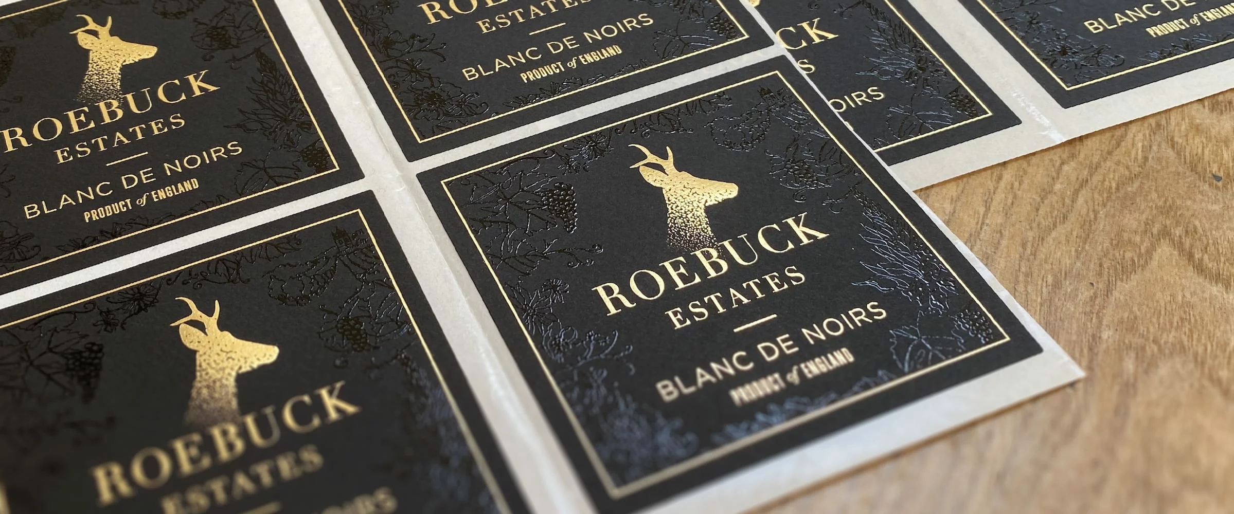 Premium label design for Roebuck Estates