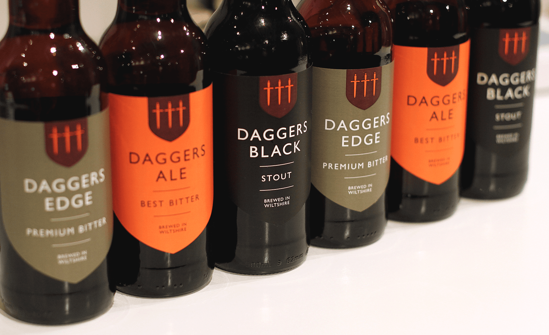 3 Daggers Bottle label design