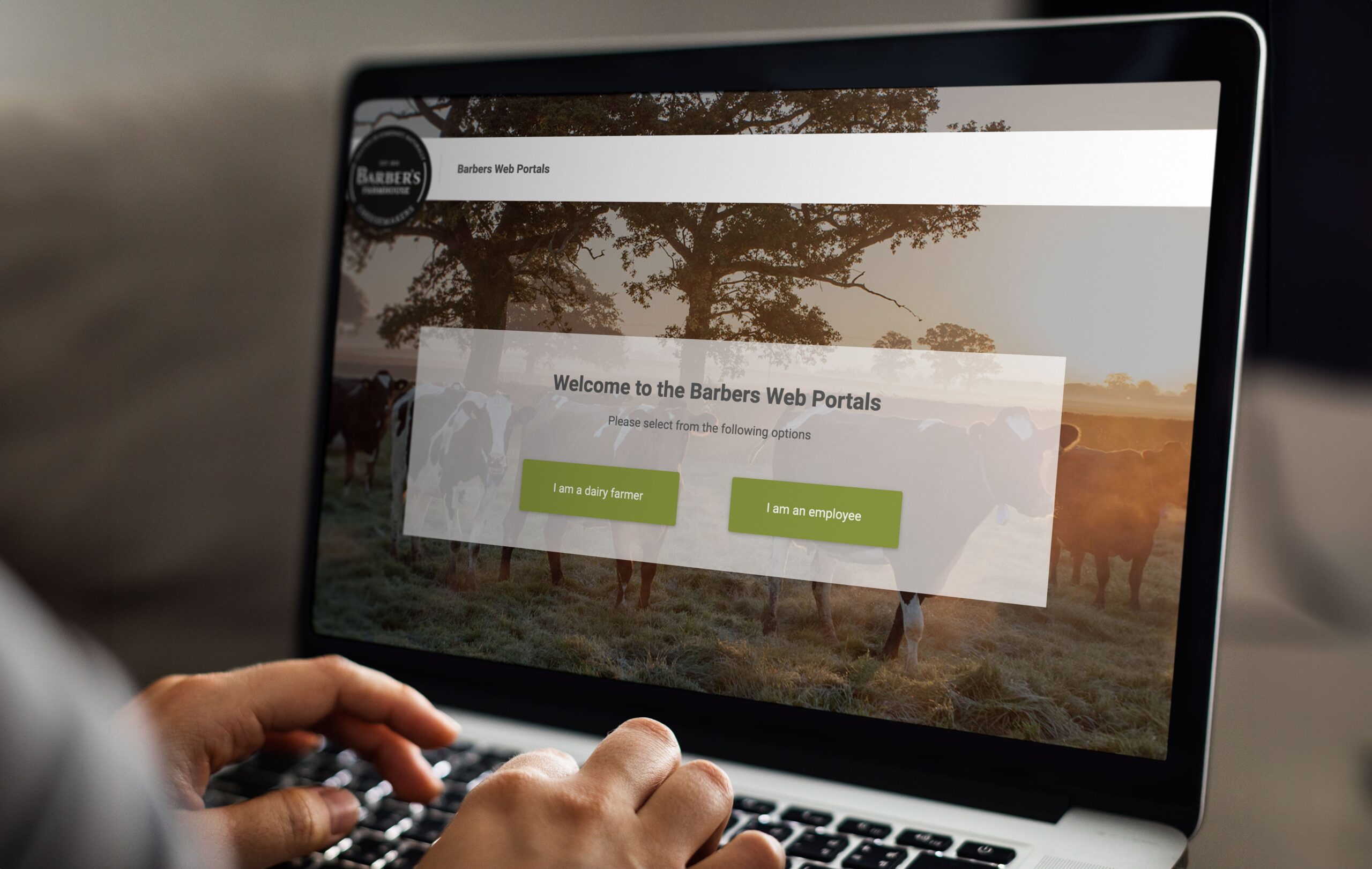 Barbers cheesemakers milk suppliers portal