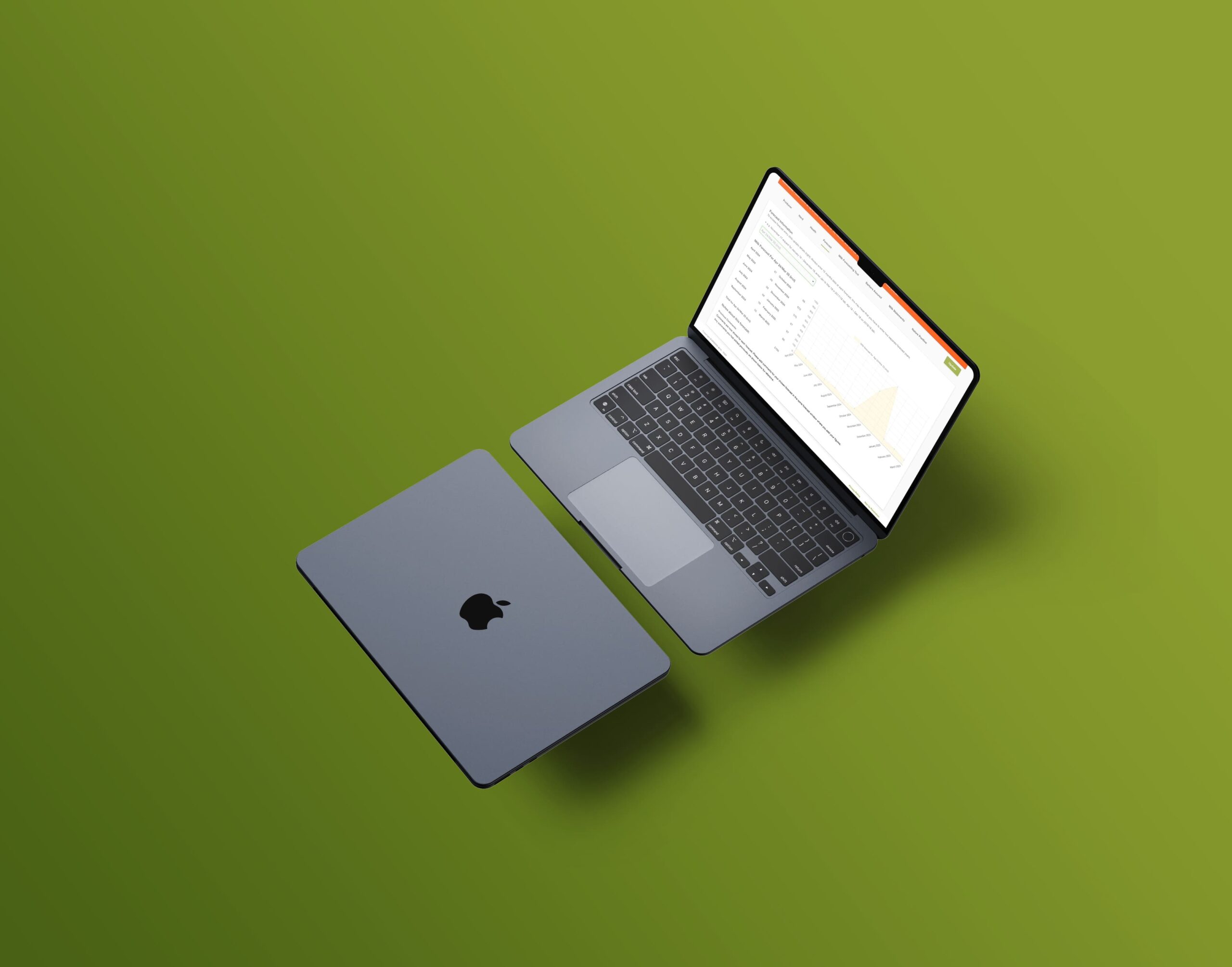 Barbers app on laptop