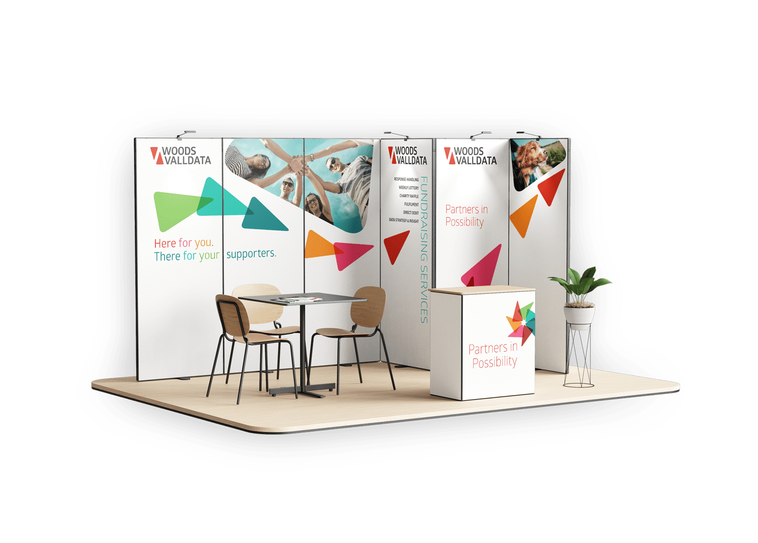 Woods Valldata exhibition stand design