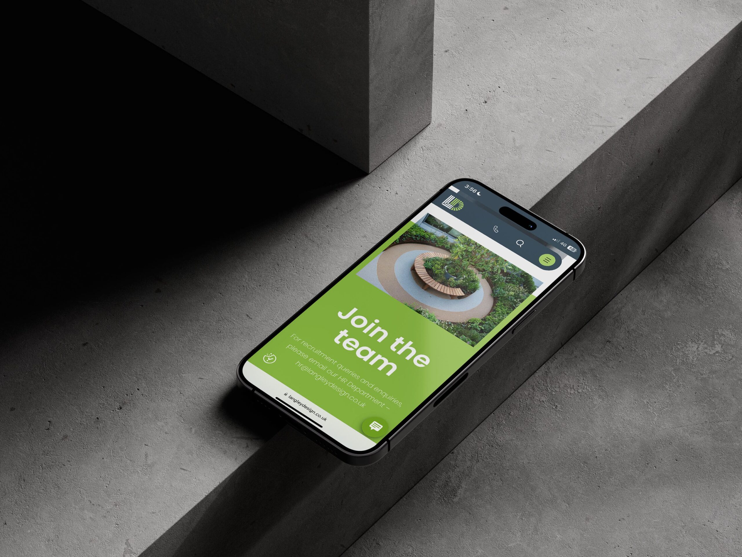 Langley website on mobile