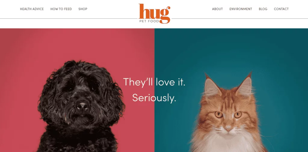 hug pet food