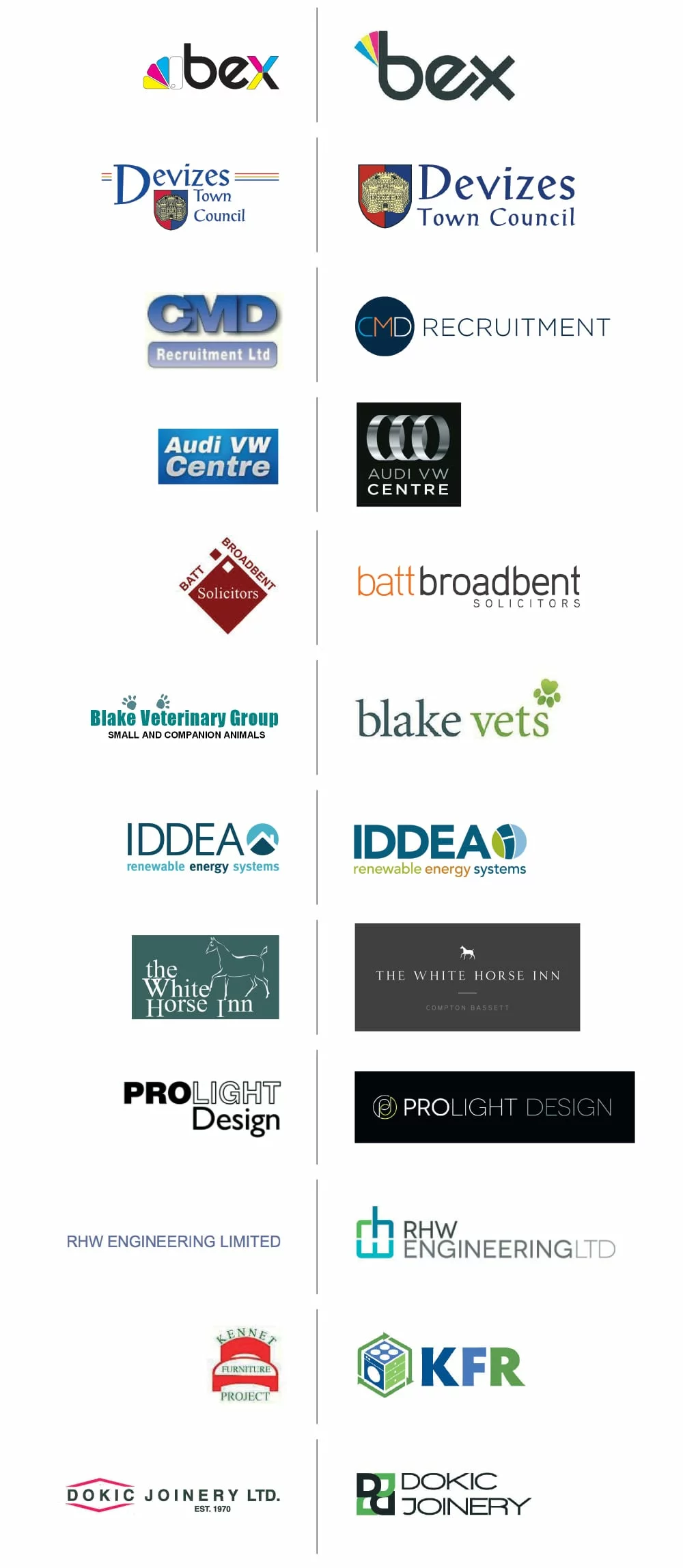 logos before and after