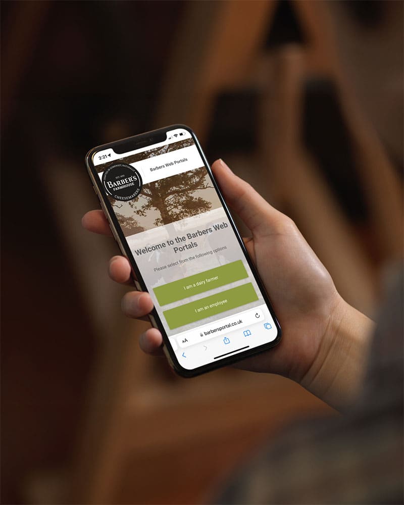 Barbers website portal application
