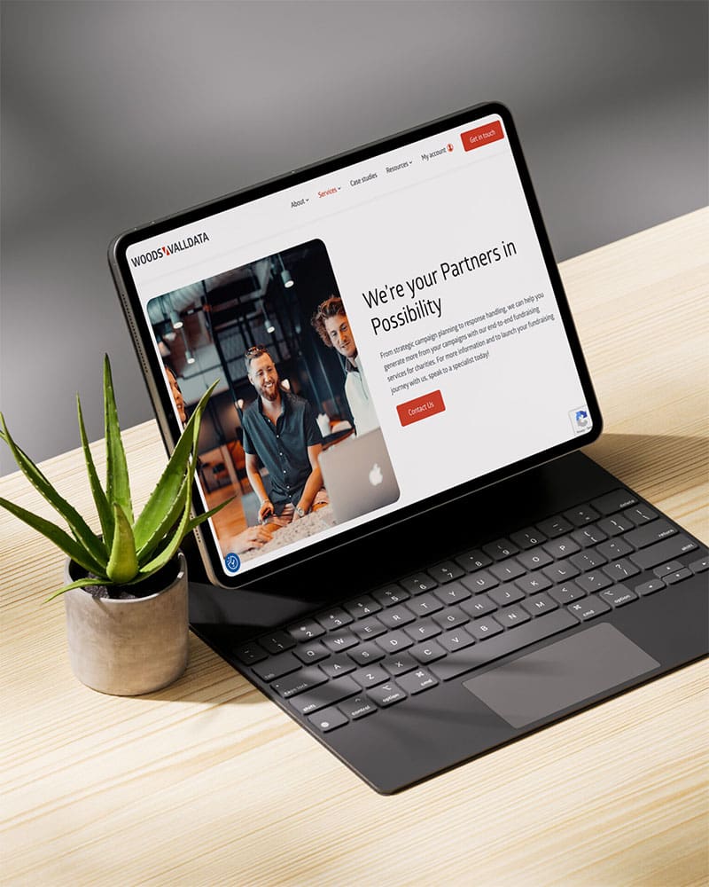 Woods Valldata website design & development