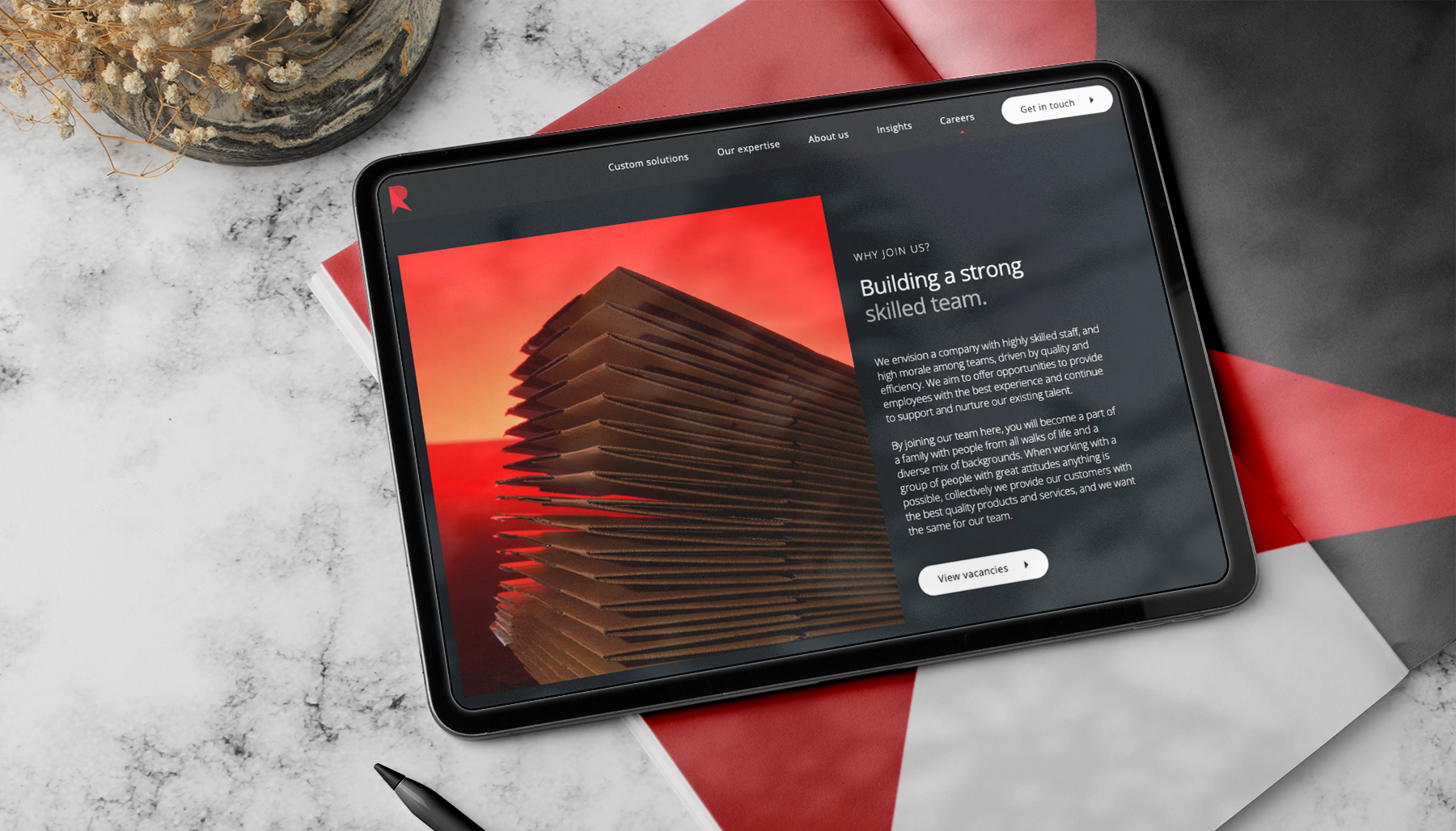 Cardboard packaging website