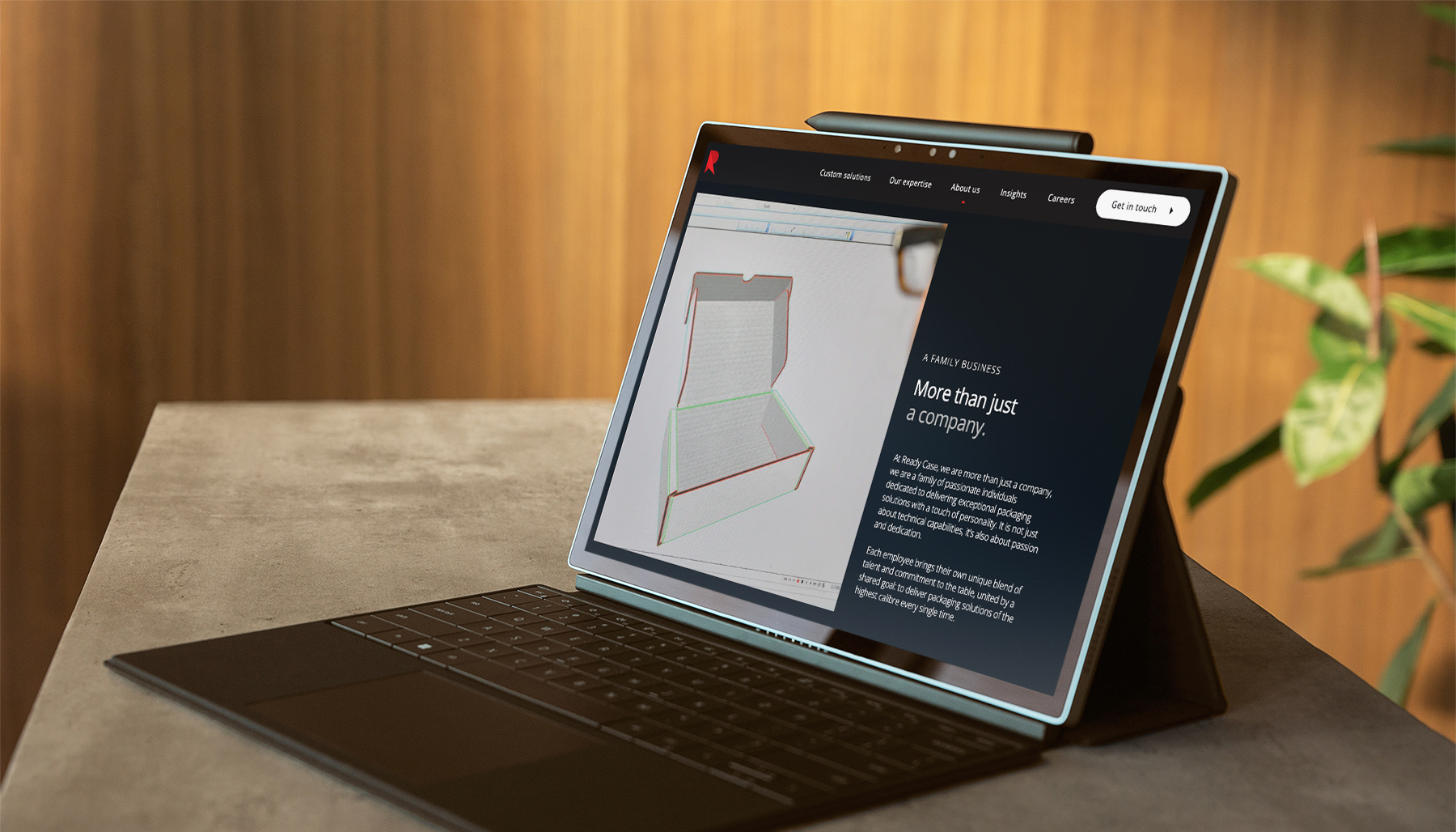 Corrugated packaging website