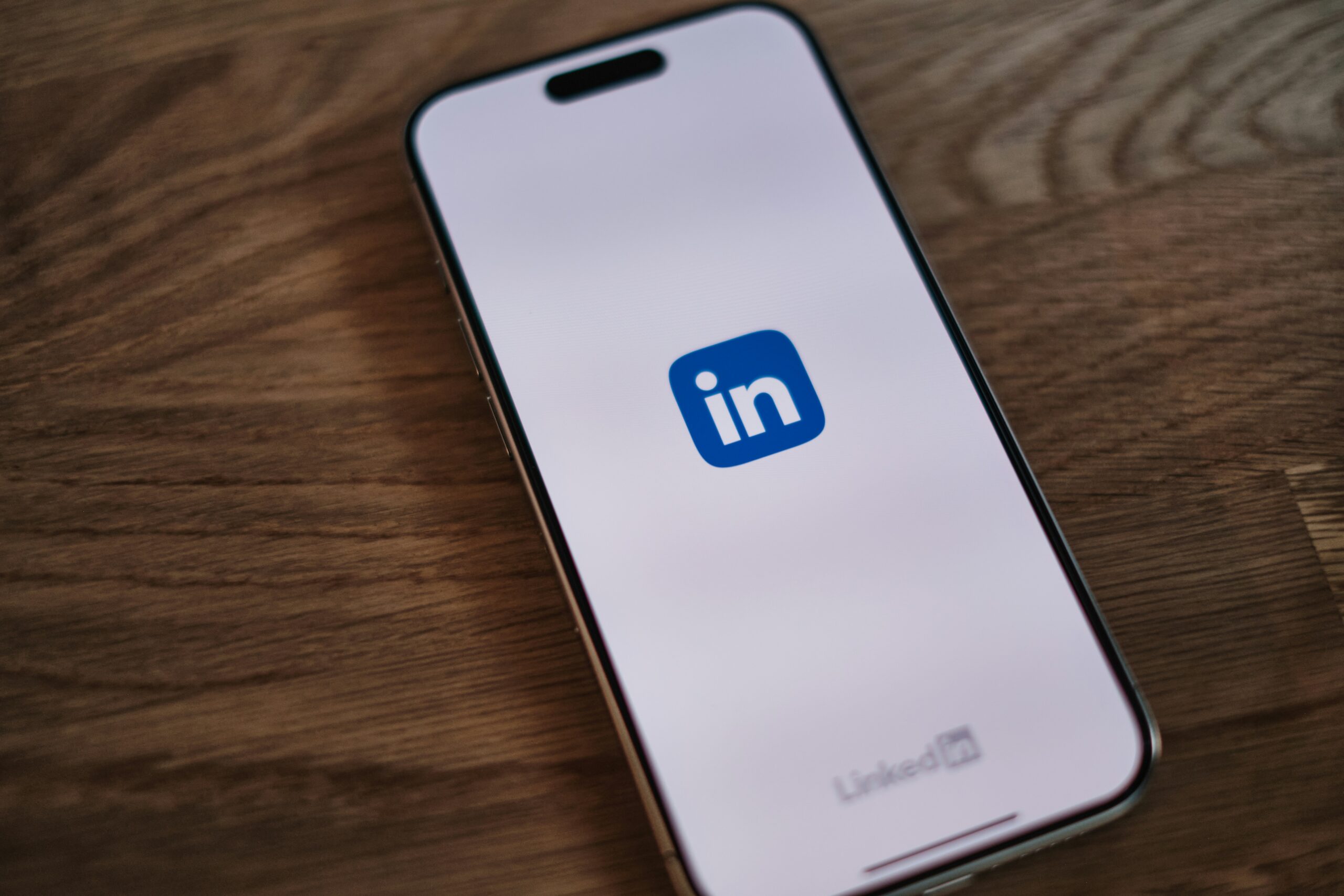 LinkedIn app displayed on a smartphone